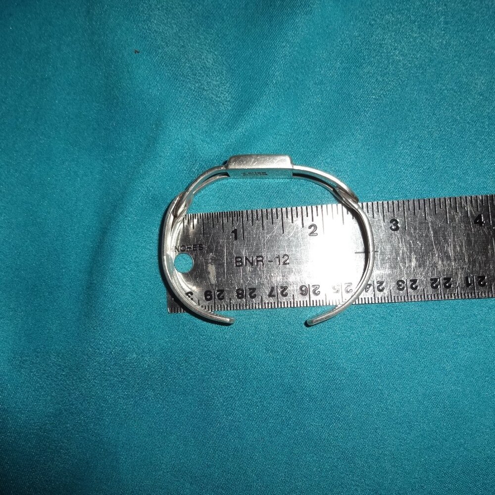 Vintage Taxco Mexico TR-122 925 Sterling Silver Cuff Bracelet - Picture 7 of 14